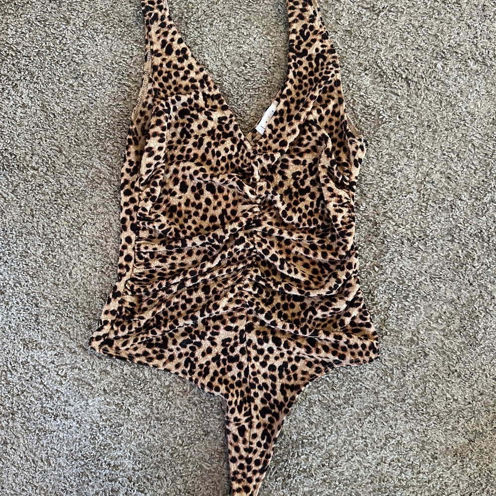 Leith animal print bodysuit (Small)